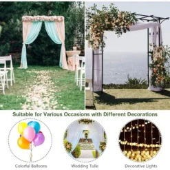 Tangkula Outdoor Garden Arch Flowers Climbing Plants Trellis Metal Wedding Archway -Tangkula GUEST 2916b8eb ff21 4422 9875 170002ef6a0e