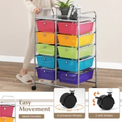 Tangkula 10-Drawer Rolling Storage Cart Tools Scrapbook Paper Organizer On Wheels Rainbow 16 Tangkula 10-Drawer Rolling Storage Cart Tools Scrapbook Paper Organizer On Wheels Rainbow -Tangkula GUEST 2939da7a c4b0 4b5c 9253 b371e3b36abc