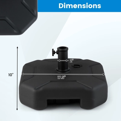 Tangkula Fillable Patio Umbrella Base Outdoor Market Umbrella Stand W/ Handle For Yard 10 Tangkula Fillable Patio Umbrella Base Outdoor Market Umbrella Stand W/ Handle For Yard - Image 8