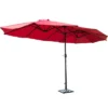 Tangkula 15'Patio Umbrella Double-Sided Outdoor Shade Offset Wine Red -Tangkula GUEST 2c5fb320 7ac6 4d42 a4e3 1c1c3e24570e