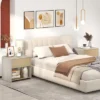 Tangkula 2 PCS Modern Style Nightstand 2-Tier Sofa Side Bedside Table W/ Drawer & Open Shelf -Tangkula GUEST 2cd84179 4db0 47a9 8ac7 c530f2a8a100