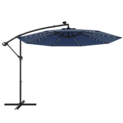 Tangkula 10 Ft Solar LED 40 Lights Offset Umbrella Crank Cross Base Patio -Tangkula GUEST 2cdad341 62a7 4afa b82c b0205f3c8a72