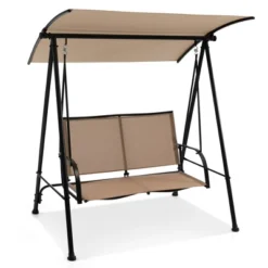 Tangkula 2-Person Patio Swing Seat Swing Bench Canopy Swing Loveseat Outdoor -Tangkula GUEST 2d2320c4 c900 403f b352 f9a7a9d9bed1