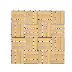 Tangkula 10-Piece Acacia Wood Deck Tiles Patio Interlocking Floor Tiles -Tangkula GUEST 2d5a14c7 ea3a 493d 9ac6 6440ef2597d0