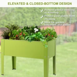 Tangkula Outdoor Elevated Garden Plant Stand Raised Garden Bed With Legs For Indoor And Outdoor Use 25" X13" X 18.0" -Tangkula GUEST 2d61face 9437 4240 9031 b0baa457c961