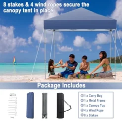 Tangkula Patio 6.6 X 6.6ft Outdoor Pop-up Canopy Tent UPF 50+ Portable Sun Shelter -Tangkula GUEST 2d8fa0c3 389e 4577 917e 5b89cc01d101