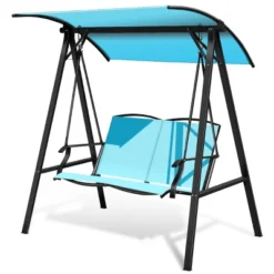 Tangkula Outdoor Patio Swing Loveseat Hammock Hanging Chair Turquoise -Tangkula GUEST 2e2e958a 80ba 4d05 9e4c 1bcc80693bef