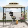 Tangkula 8 X 5 FT BBQ Grill Gazebo W/ 2 Side Shelves Storage Basket Hanging Hooks Outdoor -Tangkula GUEST 3213712c fdc1 4a64 9cc7 8b71d5cf877d