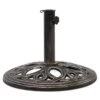 Tangkula 18"Round Umbrella Base Stand Cast Iron Heavy Duty 23lbs