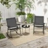 Tangkula 4pcs Patio Folding Rocking Chair Heavy-Duty Metal Frame Rockers Outdoor -Tangkula GUEST 32ebc147 c6b4 4bda b440 968407a4f1b1