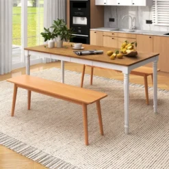 Tangkula Extendable Dining Table Folding Kitchen Table For 4-8 People W/ Rubber Wood Legs -Tangkula GUEST 33e3d118 acef 48ef a14a 41a5614632fb