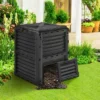 Tangkula 80-Gallon Outdoor Composter W/ Large Openable Lid & Bottom Exit Door -Tangkula GUEST 346a1de8 8338 4d03 86b9 1ef9059b10a2