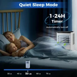 Tangkula Portable Air Conditioner 8000 BTU Floor AC Unit Fan & Dehumidifier W/ 24H Timer 2 Fan Speeds -Tangkula GUEST 34aeaec5 2258 4f7e 87fd 0d08f22f258a