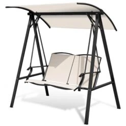 Tangkula Outdoor Patio Swing Loveseat Hammock Hanging Chair Beige 17 Tangkula Outdoor Patio Swing Loveseat Hammock Hanging Chair Beige -Tangkula GUEST 35038e2d bf4c 40dd b73e 77b9f95477b5