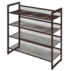 Tangkula Iron Shoe Shelf 2/3/4-Tier Space Saving Layered Shoes Shelving Shoes Storage Organizer -Tangkula GUEST 36f284ec 6364 47f1 bdc8 4c68dea46f65
