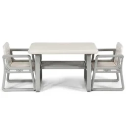 Tangkula Kids 2-in-1 Table And 2 Chairs Set Activity Table With Storage Shelf Baby -Tangkula GUEST 3760e411 366a 442d 90bd 62cd99339a9a