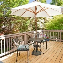 Tangkula 18" Patio Resin Umbrella Base, 24 LBS Outdoor Heavy Duty Round Umbrella Base -Tangkula GUEST 39403d23 d7dc 43f4 905b 8b1007e04f7e