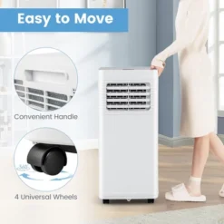 Tangkula 8000 BTU Portable Air Conditioner 3-in-1 AC Unit W/ Dehumidifier & Fan Sleep Mode & 24H Timer