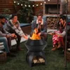 Tangkula 3-in-1 Patio Fire Pit 20" Metal Camping Fire Bowl W/ Pot Holder & Storage Shelf -Tangkula GUEST 3a5f9205 a87f 496d b739 7ee4bad3c645