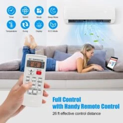 Tangkula 9000BTU Mini Split Air Conditioner & Heater 19 SEER2 115V Wall Mount AC Unit -Tangkula GUEST 3bdfb0d5 d38f 46c1 ab1e 00ffc7a4ce8d