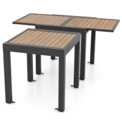 Tangkula 31.5"-63" Expandable Patio Dining Table Aluminum Outdoor Table W/ 4 Foot Fixing Parts Slatted Table Top 19 Tangkula 31.5"-63" Expandable Patio Dining Table Aluminum Outdoor Table W/ 4 Foot Fixing Parts Slatted Table Top -Tangkula GUEST 3d6e82af bbdf 41ca 88a0 a04733963c30