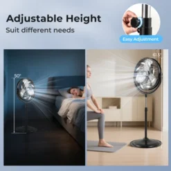 Tangkula 20" High Velocity Pedestal Fan W/3 Speeds 360 Degree Tilt & Adjustable Height 13 Tangkula 20" High Velocity Pedestal Fan W/3 Speeds 360 Degree Tilt & Adjustable Height -Tangkula GUEST 3ee42d26 5b70 4ba7 978f fe1c6a45af37