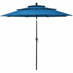 Tangkula Patio Market 10ft 3 Tier Umbrella Double Vented Aluminum Sunshade Shelter -Tangkula GUEST 4033d932 dc5a 4ded 9fd9 9d14df03e136