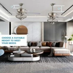 Tangkula 52" Ceiling Fan W/ Light And Remote Control, Reversible Fan Blades, 3 Adjustable Wind Speeds, Timer Function -Tangkula GUEST 406e5135 e61c 4b51 883d 08596630f0eb