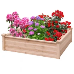 Tangkula Wooden Garden Bed Vegetable Flower Raised Square Planter Kit Outdoor Garden 11 Tangkula Wooden Garden Bed Vegetable Flower Raised Square Planter Kit Outdoor Garden -Tangkula GUEST 4095e5f7 c7c6 4d8f b4f8 bbfca225643f