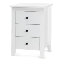 Tangkula 2PCS End Table Nightstand Living Room Furniture W/ 3 Drawers White 10 Tangkula 2PCS End Table Nightstand Living Room Furniture W/ 3 Drawers White -Tangkula GUEST 41d6a231 73ab 4971 bbee 860e81c3c8cf