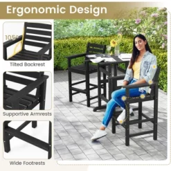 Tangkula Patio Bar Stools Set Of 4 Tall Adirondack Chair W/ Backrest Armrests & Footrests 19 Tangkula Patio Bar Stools Set Of 4 Tall Adirondack Chair W/ Backrest Armrests & Footrests -Tangkula GUEST 420dbf8d 0268 4a68 9a91 6412f3d2cacc