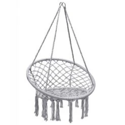 Tangkula Hammock Chair Hanging Cotton Rope Macrame Swing Chair W/ Stand Gray 17 Tangkula Hammock Chair Hanging Cotton Rope Macrame Swing Chair W/ Stand Gray -Tangkula GUEST 430c186e 4c7f 4407 91f1 9e1e7e49e6e5