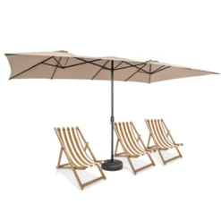 Tangkula 15FT Double-Sided Market Umbrella Large Crank Handle Vented Twin Patio -Tangkula GUEST 43d390b9 41db 45dc 8c82 7119b9d9f2ca