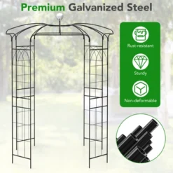 Tangkula Birdcage Shape Garden Arch 9.4 X 6.8FT Heavy Duty Arch Trellis With Hanging Hook For Climbing Plants -Tangkula GUEST 444eceb0 4c5d 4143 815a 5a3dbfae27b1