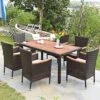 Tangkula 7pcs Patio Rattan Dining Set 6 Stackable Cushioned Chairs Patio 2 Tangkula 7pcs Patio Rattan Dining Set 6 Stackable Cushioned Chairs Patio -Tangkula GUEST 44b25810 f1d1 44f3 ba72 c6d5de5e32f4