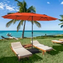 Tangkula 15' Outdoor Solar LED Patio Double-Sided Market Umbrella -Tangkula GUEST 44e93a91 570a 4432 8fe7 53ac92c09c73