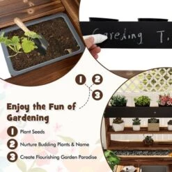 Tangkula Kids Potting Bench Wooden Toy Gardening Center W/ Removable Sink & Chalkboard -Tangkula GUEST 44fd1377 3160 4d26 92ae 2517b157b00b
