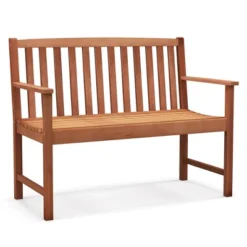 Tangkula Patio Wood Bench 2-Seat Outdoor Bench W/ Cozy Armrests & Backrest 19 Tangkula Patio Wood Bench 2-Seat Outdoor Bench W/ Cozy Armrests & Backrest -Tangkula GUEST 45207047 7a81 40b3 959a e52f5f44cca3