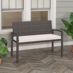 Tangkula 2-Person Patio Loveseat W/ Removable Seat Cushion Metal Frame Backrest 13 Tangkula 2-Person Patio Loveseat W/ Removable Seat Cushion Metal Frame Backrest -Tangkula GUEST 4560d055 d592 4225 8582 061faa20aaf8