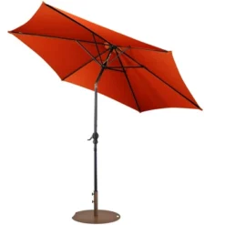 Tangkula 9 Ft Patio Table Market Umbrella Yard Outdoor W/ Heavy-duty Umbrella Base -Tangkula GUEST 4773819d 27bd 4ec8 97b8 f82ec5954241