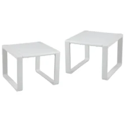 Tangkula Outdoor Side Table Set Of 2 18" Weather Resistant Adirondack Table Patio -Tangkula GUEST 48f831dc 3ed4 4e18 9c4d 4d3f80da1914