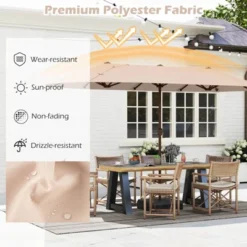 Tangkula 13 FT Double-sided Patio Umbrella Outdoor Large Twin Size Umbrella -Tangkula GUEST 498d5a6f 48eb 4597 a826 54a2327ff919