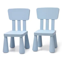 Tangkula Kids Table And 2 Chairs Set Children Play Activity Table Furniture Set Blue/Pink/White/Green -Tangkula GUEST 4a23afcc 234b 415c 8f0d 0c2820532b41