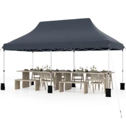 Tangkula 10 X 20FT Pop-up Canopy Tent Folding Instant Sun Shelter W/ 3 Adjustable Heights -Tangkula GUEST 4a25905c 07e6 4755 9d0f 9fe6ba6976cc