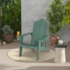 Tangkula 2PCS Patio HIPS Adirondack Chair W/ Cup Holder Weather Resistant 380 LBS Green & Yellow -Tangkula GUEST 4ae09cfc 583e 4c9b 8dbf ae92d2b4b391