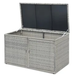 Tangkula Outdoor Rattan Storage Box Patio Wicker Storage Bin Cabinet 88 Gallon Gray -Tangkula GUEST 4b4a9233 790d 477d bb7e 7d4c05d053a3
