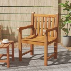Tangkula 4 PCS Teak Wood Patio Dining Chair Outdoor Armchair W/ Slatted Seat & Solid Legs 12 Tangkula 4 PCS Teak Wood Patio Dining Chair Outdoor Armchair W/ Slatted Seat & Solid Legs -Tangkula GUEST 4d1abb77 b395 4a62 b7ba 4394d91d07c7