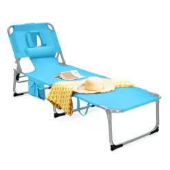 Tangkula Beach Lounge Chair Reclining Chair With 5 Adjustable Positions Detachable Pillow &Hand Ropes Blue/Black/Gray/Turquoise/Beige/Pink 29 Tangkula Beach Lounge Chair Reclining Chair With 5 Adjustable Positions Detachable Pillow &Hand Ropes Blue/Black/Gray/Turquoise/Beige/Pink -Tangkula GUEST 4e2791ea bcc3 4f8d 91f0 5ca03738d877