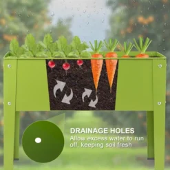 Tangkula Outdoor Elevated Garden Plant Stand Raised Garden Bed With Legs For Indoor And Outdoor Use 25" X13" X 18.0" -Tangkula GUEST 4ee94c57 65d0 4a56 b14f 332305901a90