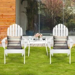 Tangkula 2PCS Wooden Classic Adirondack Chair Lounge Chair Outdoor Patio White 12 Tangkula 2PCS Wooden Classic Adirondack Chair Lounge Chair Outdoor Patio White -Tangkula GUEST 50e329bc 6e02 4b6d a7a6 5b0ddaa94791
